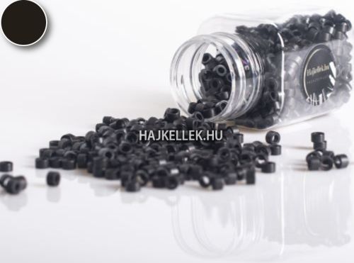 Szilikonos Mikrogyűrű 4.5mm sötét barna  1000db 